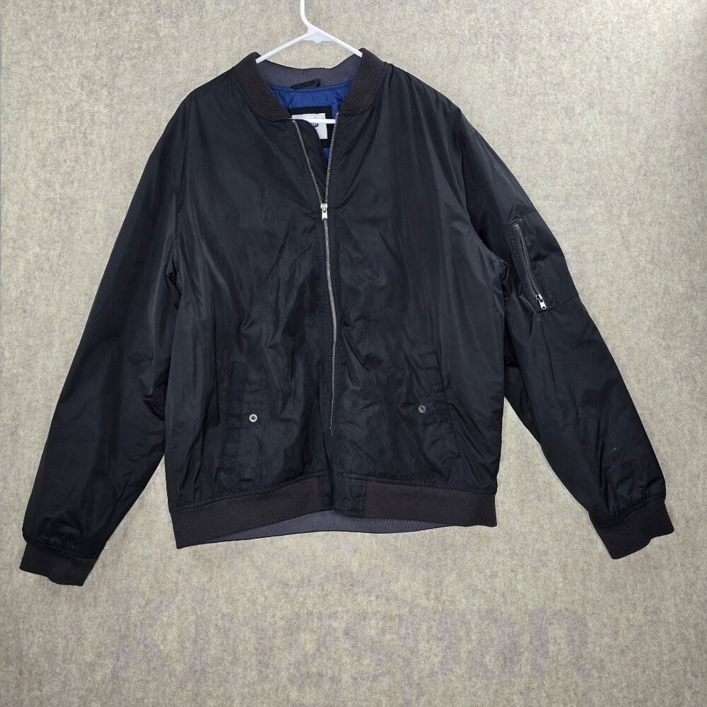 Old Navy Mens Black Bomber Jacket XXL